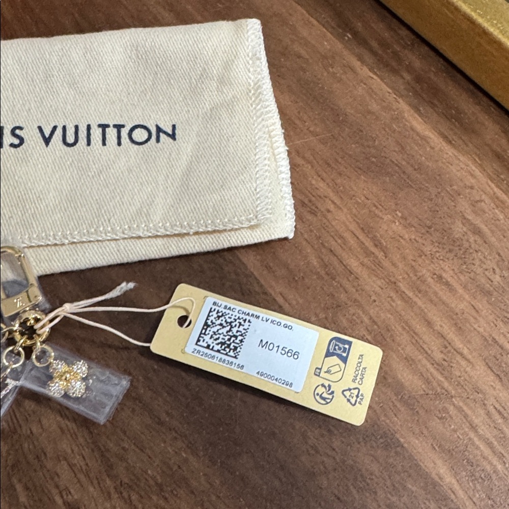 NWT Louis Vuitton Micro Bag Charm (Gold/Crystals) - Picture 6 of 16